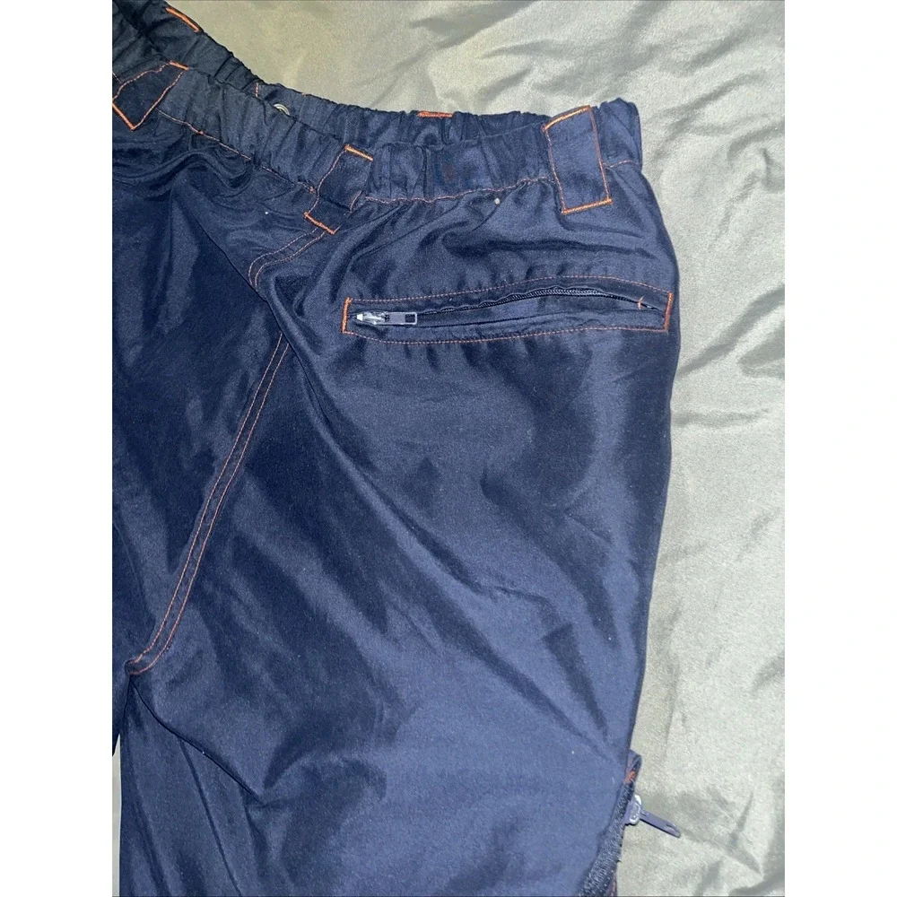 Pure Bull Mens Track Cargo Pants Navy‎ Blue Size Small With Multiple Pockets